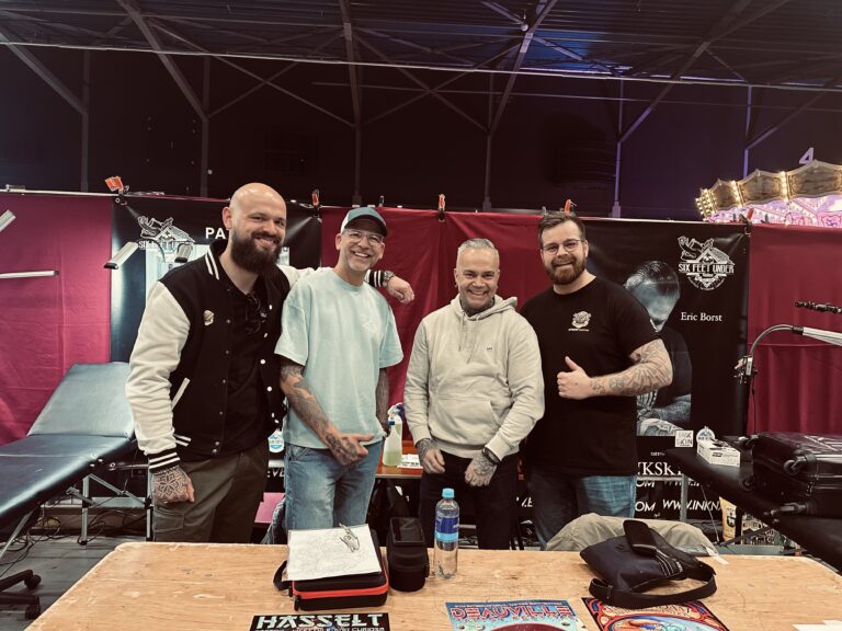 Buck and sander with eric and armand from six feet under tattoos