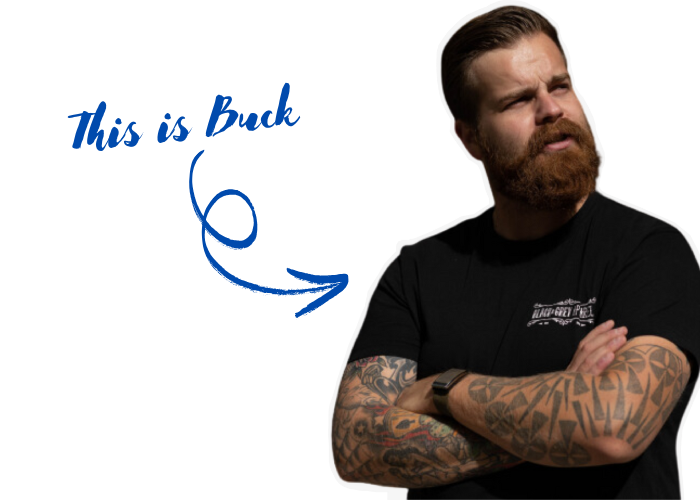 Buck tattoo studio marketing socialbeards